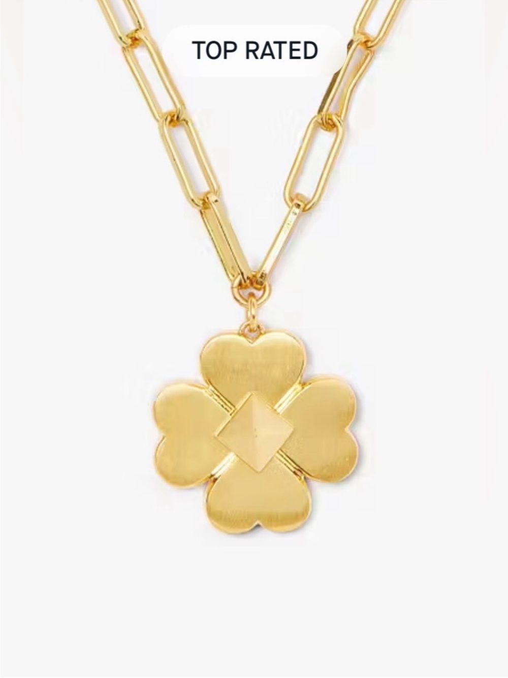 Kate Spade Gold Glove Charm Necklace 17” chain - Picture 2 of 7